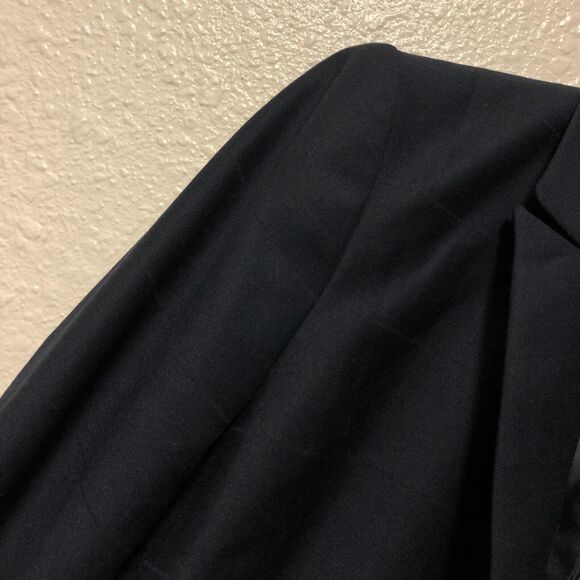 calvin klein jacket 8 womens blazer navy blue p classic work professional tt - Picture 10 of 13